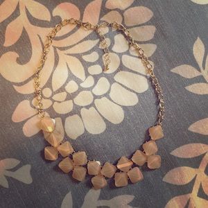 Nude colored stone necklace